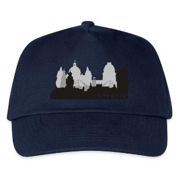Leipzig Skyline - Casquette de baseball Enfant - marine - Devant