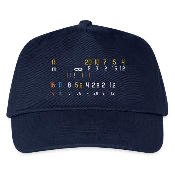 Photographer t-shirt Manual Lens Lover - Kids’ Baseball Cap - navy - Front