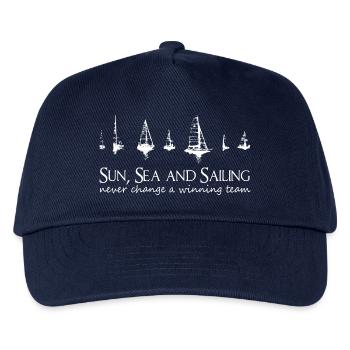 Sun, Sea and Sailing. Never change a winning team! - Kinder Basecap - Navy - Vorne