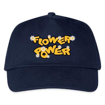 flower_power - Kinder Basecap - Navy - Vorne
