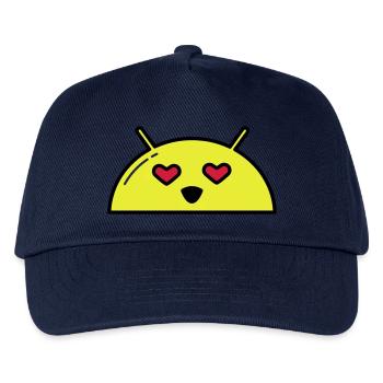 Love Alien Face Emoticon - Kids’ Baseball Cap - navy - Front