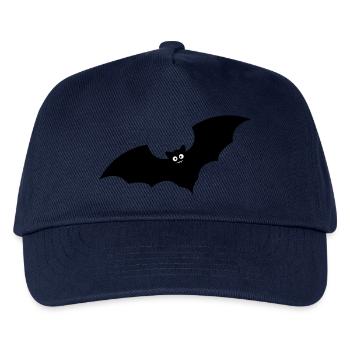bat - Kids’ Baseball Cap - navy - Front