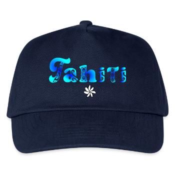 Tahiti (Blaue Lagune) - Kinder Basecap - Navy - Vorne