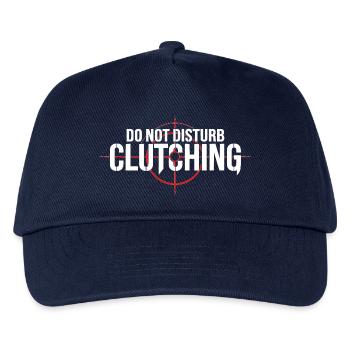 Gamer Shirt Do Not Disturb Clutching - Kinder Basecap - Navy - Vorne