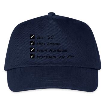 Sport - Marathon - Kinder Basecap - Navy - Vorne