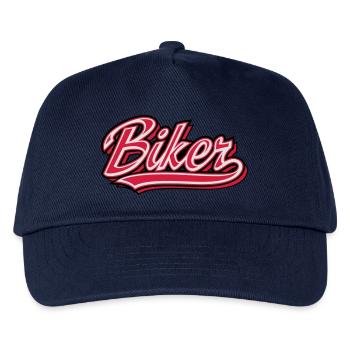 biker - Kids’ Baseball Cap - navy - Front