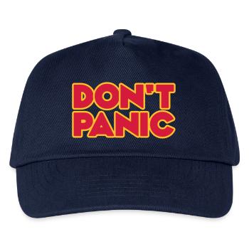 Don't Panic 2zeilig - Kinder Basecap - Navy - Vorne