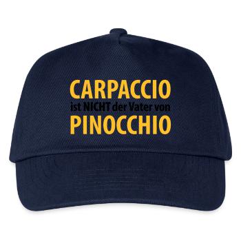 carpaccio ist nicht der vater von pinocchio - Kinder Basecap - Navy - Vorne