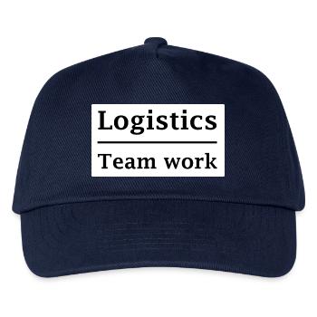 Travail d’équipe logisticien - Casquette de baseball Enfant - marine - Devant