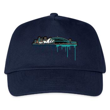 Impression néon de Sydney Skyline - Casquette de baseball Enfant - marine - Devant