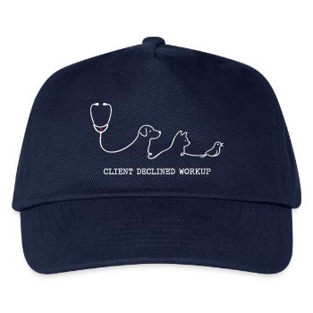 Veterinarian Veterinarian Client Declined Workup - Kids’ Baseball Cap - navy - Front