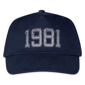 1981 Jahrgang - Kinder Basecap - Navy - Vorne