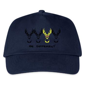 Be different! Hirsch Nerd Geek 3c - Kinder Basecap - Navy - Vorne
