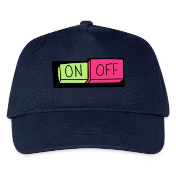 on und off button - Kinder Basecap - Navy - Vorne