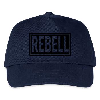 rebell outlaw nomads rock motorrad biker patch - Kinder Basecap - Navy - Vorne