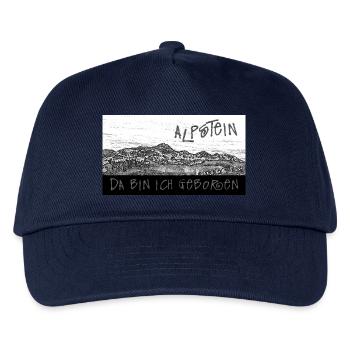 ALPSTEIN - C’est là que je suis né - Suisse - Casquette de baseball Enfant - marine - Devant