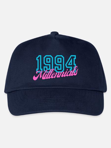 1994 Millennials Retro Datum Design - Kinder Basecap - Navy