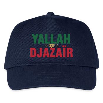 Yallah Djazair Champion Algerien | Fußunterstützer - Kinder Basecap - Navy - Vorne