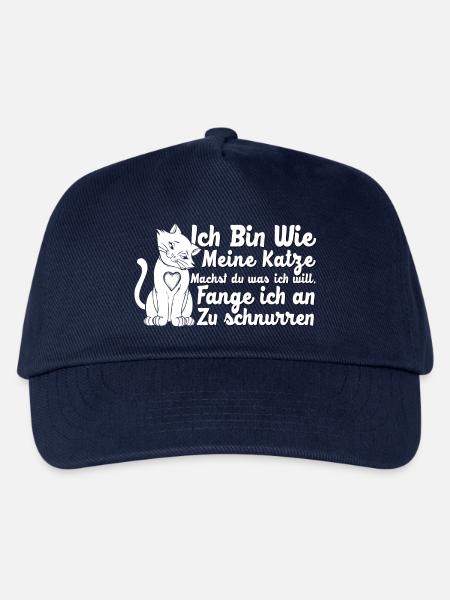 Ich bin wie meine Katze - Kinder Basecap - Navy