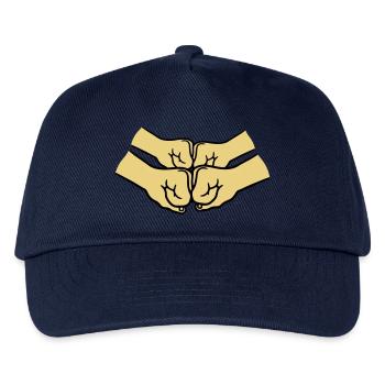 4 Haende Crew - Kinder Basecap - Navy - Vorne