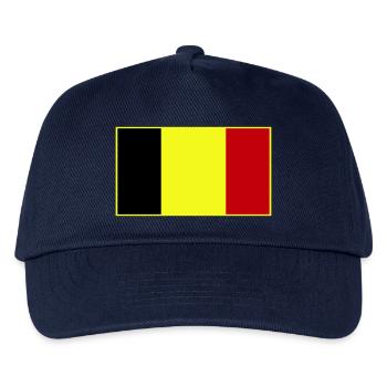 Anpassbare dreifarbige Flagge - Kinder Basecap - Navy - Vorne