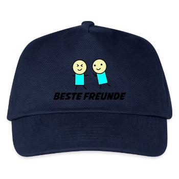 beste freunde 1 - Kinder Basecap - Navy - Vorne