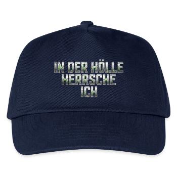 In der Hölle herrsche ich | Gothic Metal - Kinder Basecap - Navy - Vorne