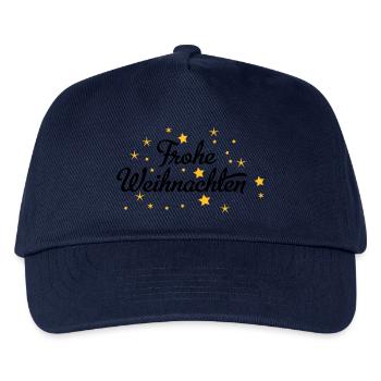 Frohe Weihnachten - Kinder Basecap - Navy - Vorne