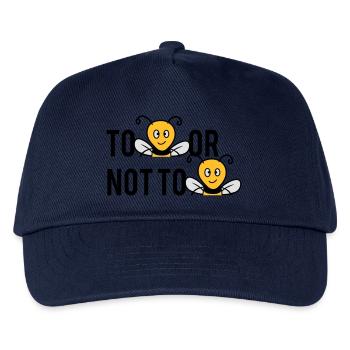 Être ou ne pas être des abeilles - Casquette de baseball Enfant - marine - Devant