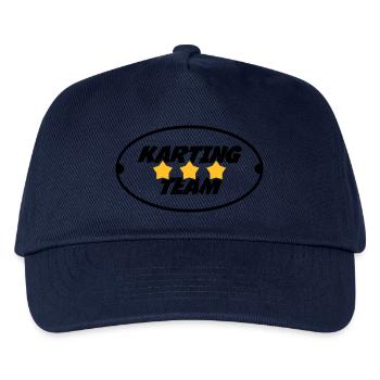 Go-Kart / Karting / Kart / Fahrer - Kinder Basecap - Navy - Vorne
