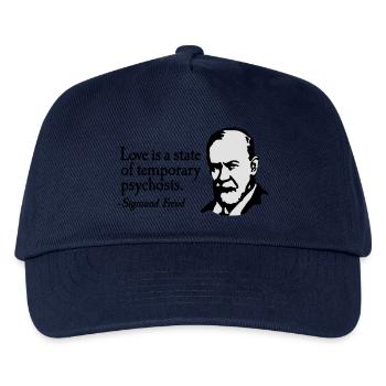 Love is just a temporary psychosis - Sigmund Freud - Kids’ Baseball Cap - navy - Front