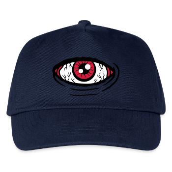 Big all-seeing eye - Kids’ Baseball Cap - navy - Front