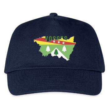 Karte der Vogesen und ihres Wappens - Kinder Basecap - Navy - Vorne