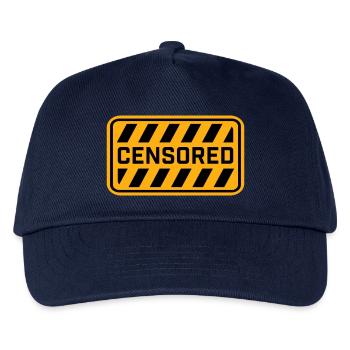 Déclaration drôle censurée Logo de la liberté - Casquette de baseball Enfant - marine - Devant
