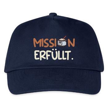 Küchenchef MISSION ERFÜLLT Lustiges - Kinder Basecap - Navy - Vorne
