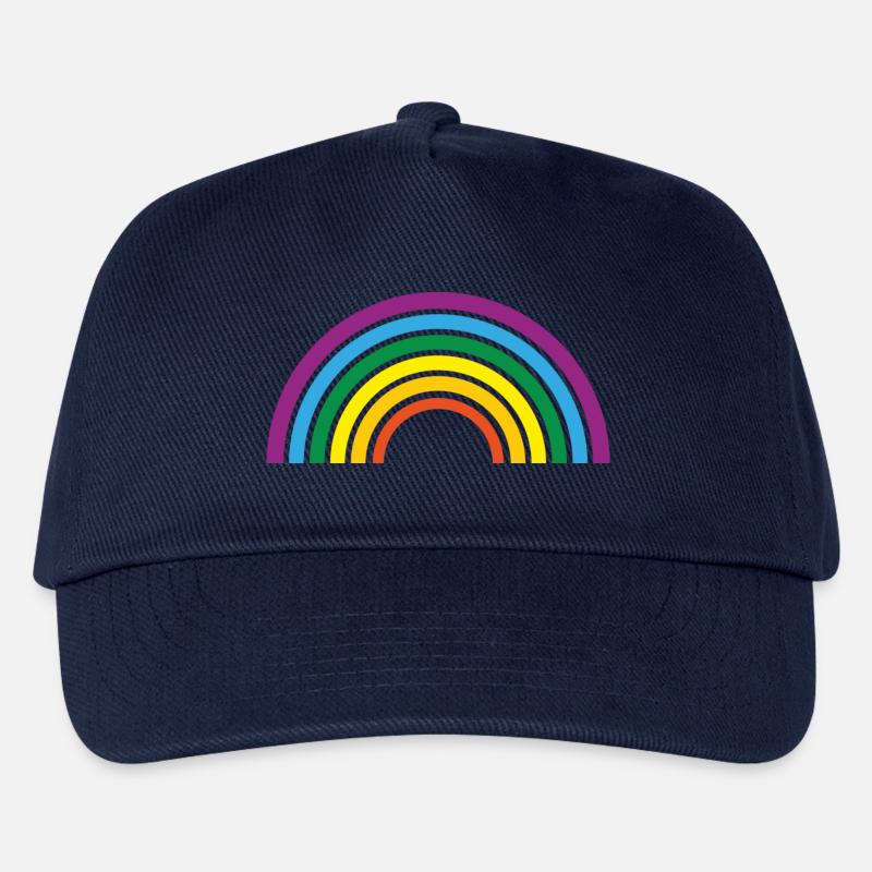 Regenbogen - Kinder Basecap - Navy