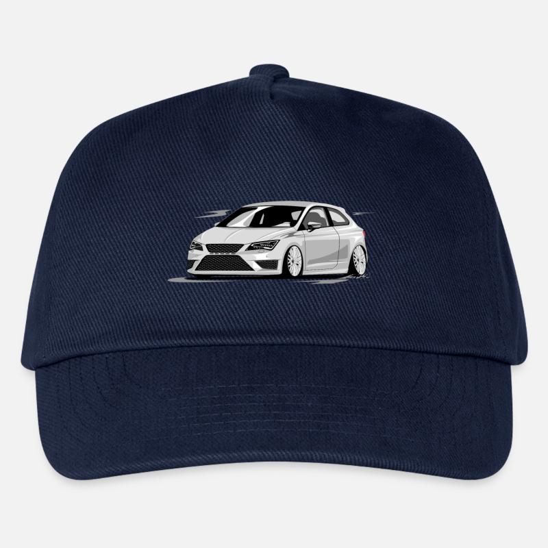 Leon 5f fr, Basso, profonda, Stanced, Cupra - Berretto da baseball per bambini - blu scuro