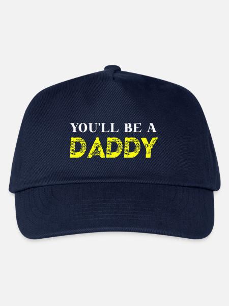 You'll be a daddy Geschenkidee schwanger Vater - Kinder Basecap - Navy