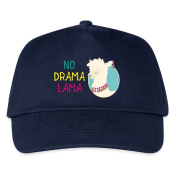 No Drama Lama - Kinder Basecap - Navy - Vorne