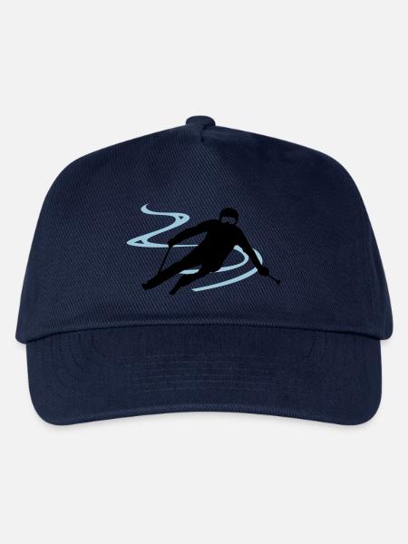 Sport - Skifahrer - Kinder Basecap - Navy