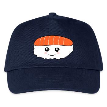 Kawaii Sushi-Rolle Kawaii food Kawaii Sticker - Kinder Basecap - Navy - Vorne
