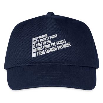 boissons de crânes ennemis - Casquette de baseball Enfant - marine - Devant