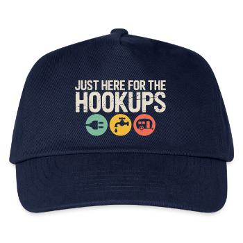 Hookup-Trio: Plug, Tap, Camper - Kinder Basecap - Navy - Vorne