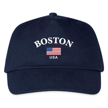 Boston, USA - Kinder Basecap - Navy - Vorne