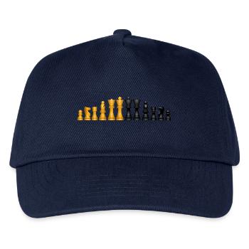Schach - Kinder Basecap - Navy - Vorne