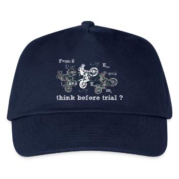 Think before trial? - Kids’ Baseball Cap - navy - Front