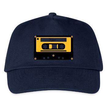 Kassette 70er - Kinder Basecap - Navy - Vorne
