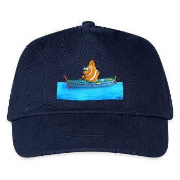 Funny clownfish - Kids’ Baseball Cap - navy - Front