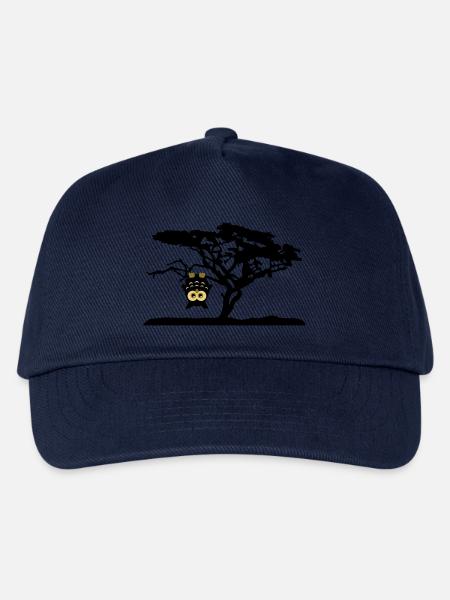 Eule Kopfüber Baum Hängen Different - Kinder Basecap - Navy