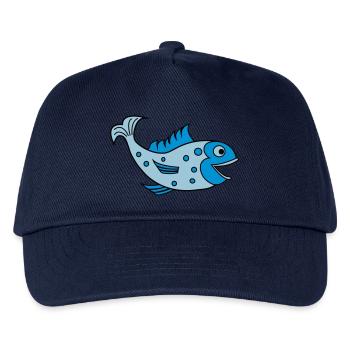 fisch - Kinder Basecap - Navy - Vorne
